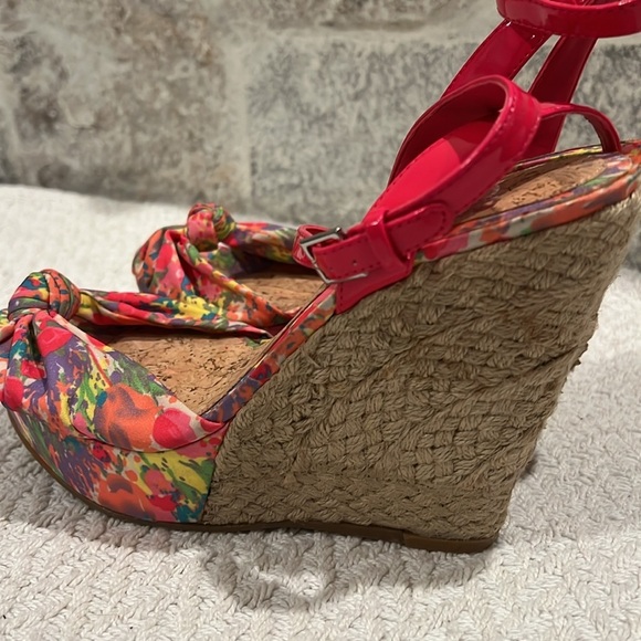 gianni bini multicolor wedge shoes - Picture 4 of 5